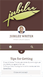 Mobile Screenshot of jubileewriter.wordpress.com