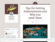 Tablet Screenshot of jubileewriter.wordpress.com