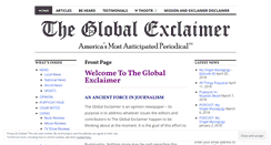 Desktop Screenshot of globalexclaimer.wordpress.com