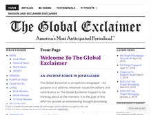 Tablet Screenshot of globalexclaimer.wordpress.com