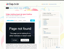 Tablet Screenshot of clapvideos.wordpress.com