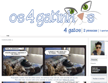 Tablet Screenshot of os4gatinhos.wordpress.com