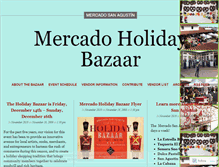 Tablet Screenshot of mercadoholidaybazaar.wordpress.com