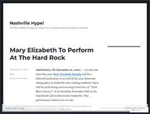 Tablet Screenshot of nashvillehype.wordpress.com