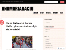 Tablet Screenshot of anamariabaciu.wordpress.com