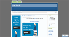 Desktop Screenshot of cepsitesi.wordpress.com