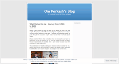 Desktop Screenshot of omperkash.wordpress.com