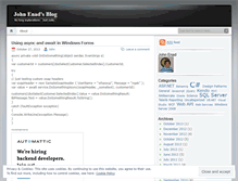 Tablet Screenshot of johnenad.wordpress.com