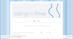 Desktop Screenshot of eatingforthree.wordpress.com