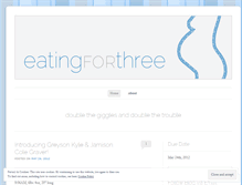 Tablet Screenshot of eatingforthree.wordpress.com