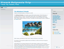 Tablet Screenshot of frenchpolynesiatrip.wordpress.com