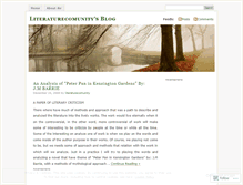 Tablet Screenshot of literaturecomunity.wordpress.com