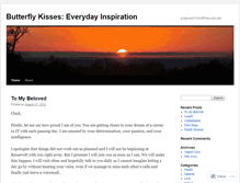 Tablet Screenshot of butterflykissesinspiration.wordpress.com