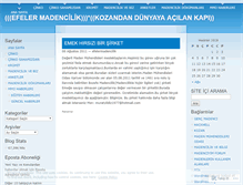 Tablet Screenshot of efelermadencilik.wordpress.com