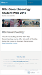 Mobile Screenshot of mscgeoarchaeology.wordpress.com