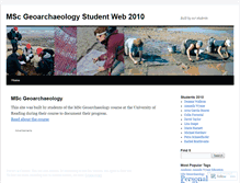 Tablet Screenshot of mscgeoarchaeology.wordpress.com