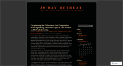 Desktop Screenshot of 30dayretreat.wordpress.com