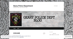 Desktop Screenshot of gearypolicedepartment.wordpress.com
