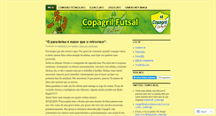 Desktop Screenshot of copagrilfutsal.wordpress.com