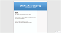 Desktop Screenshot of christianmentalk.wordpress.com