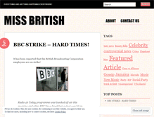 Tablet Screenshot of missbritish.wordpress.com