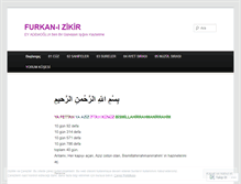 Tablet Screenshot of furkanizikir.wordpress.com