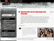 Tablet Screenshot of idols11.wordpress.com