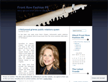 Tablet Screenshot of frontrowfashionpr.wordpress.com