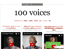 Tablet Screenshot of 100voices.wordpress.com