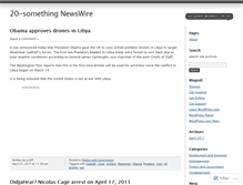 Tablet Screenshot of 20somethingnewswire.wordpress.com
