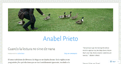 Desktop Screenshot of anabelprieto.wordpress.com