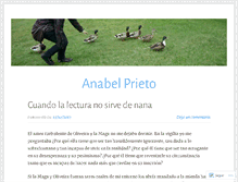 Tablet Screenshot of anabelprieto.wordpress.com