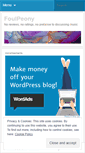 Mobile Screenshot of foulpeony.wordpress.com