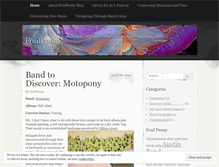 Tablet Screenshot of foulpeony.wordpress.com
