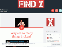 Tablet Screenshot of findxcouk.wordpress.com