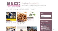 Desktop Screenshot of beckdietsolution.wordpress.com