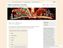 Tablet Screenshot of esollearningcenters.wordpress.com