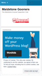 Mobile Screenshot of maidstonegooners.wordpress.com
