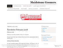 Tablet Screenshot of maidstonegooners.wordpress.com