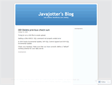 Tablet Screenshot of javajotter.wordpress.com