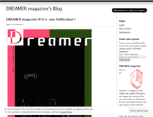 Tablet Screenshot of dreamermag.wordpress.com