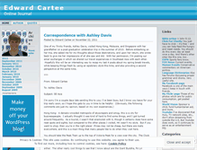 Tablet Screenshot of ecartee.wordpress.com