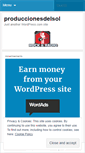 Mobile Screenshot of produccionesdelsol.wordpress.com