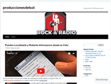 Tablet Screenshot of produccionesdelsol.wordpress.com