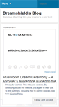 Mobile Screenshot of dreamshield.wordpress.com