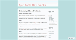 Desktop Screenshot of apirlfoolsdaypranks.wordpress.com