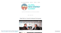 Desktop Screenshot of globalnewenergysummit.wordpress.com