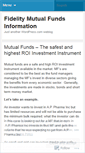 Mobile Screenshot of fidelitymutualfunds.wordpress.com
