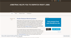 Desktop Screenshot of employeetracker.wordpress.com