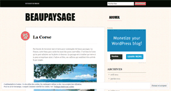 Desktop Screenshot of beaupaysage.wordpress.com